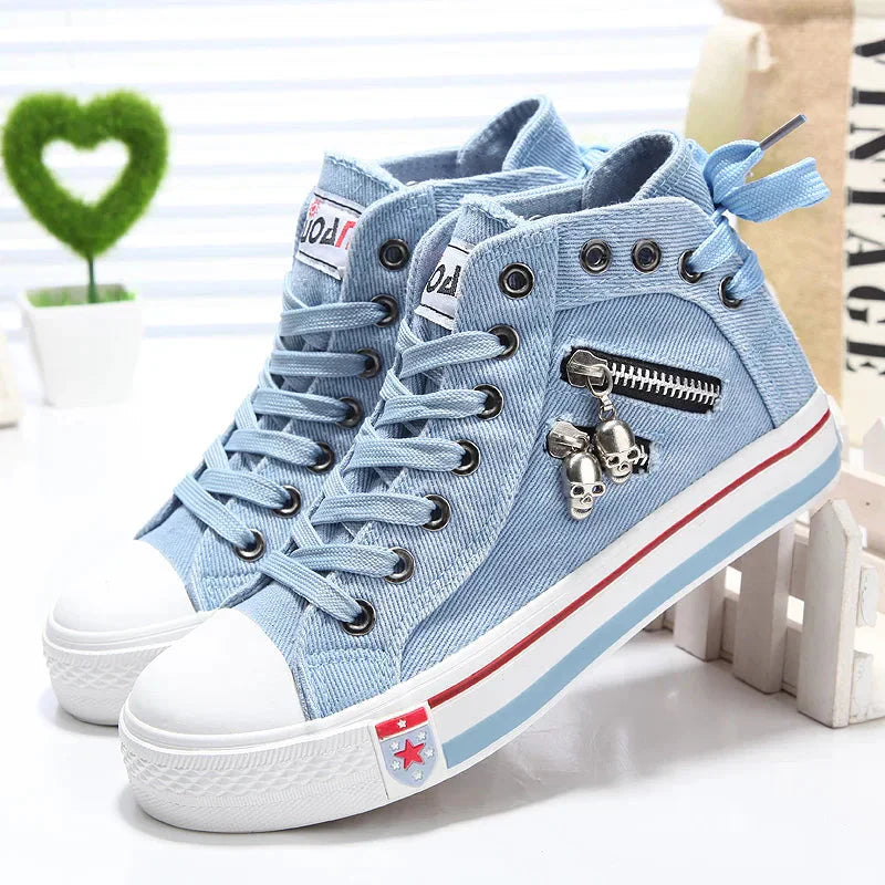 Daisy | Baskets en denim élégantes à porter au quotidien