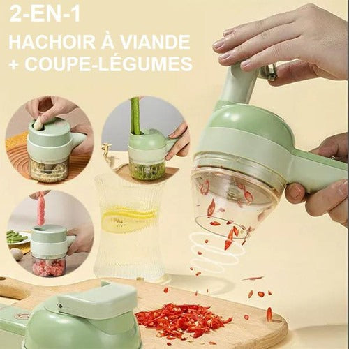 Ensemble de hachoir électrique multifonction 2-en-1