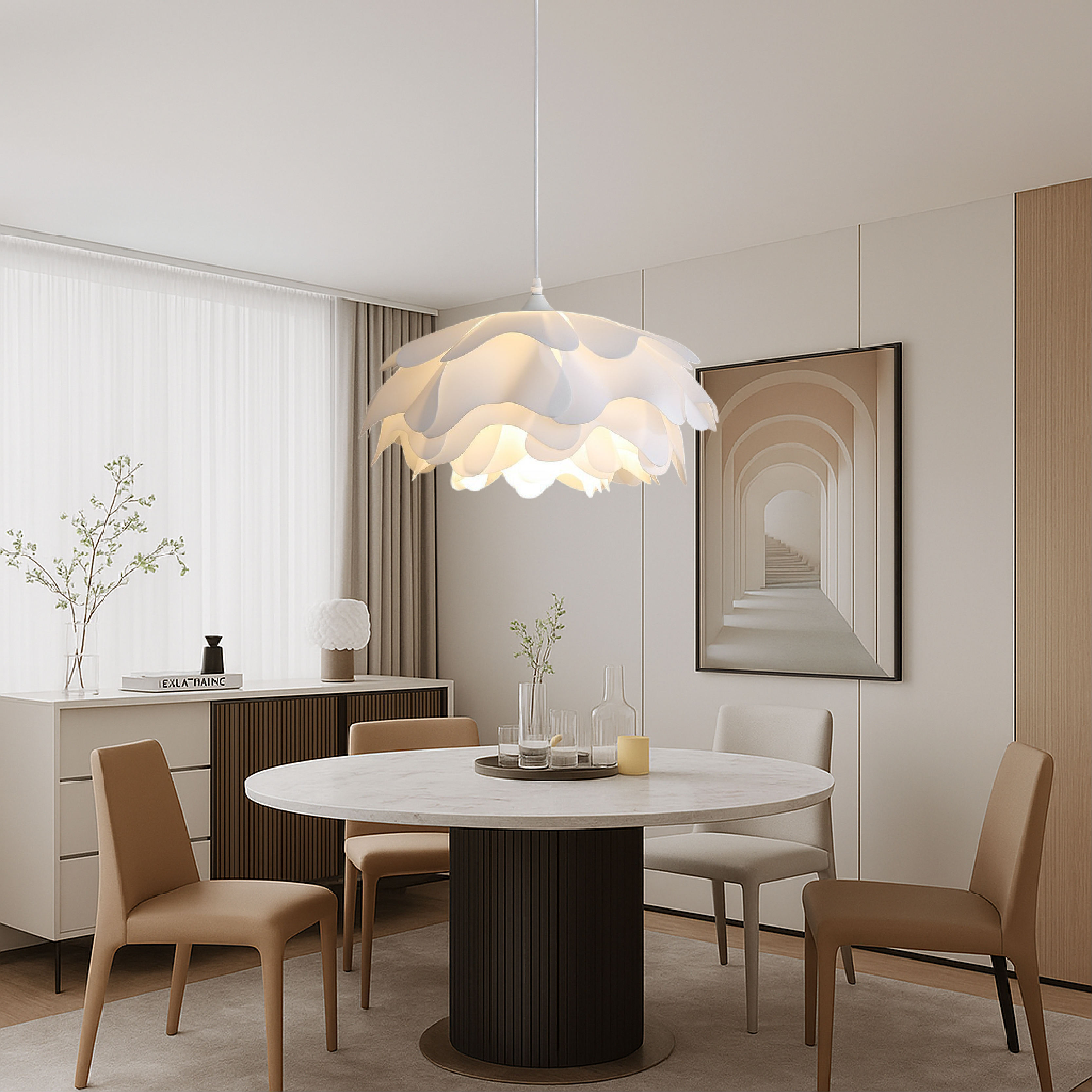 Peony Mud Pendant Lamp