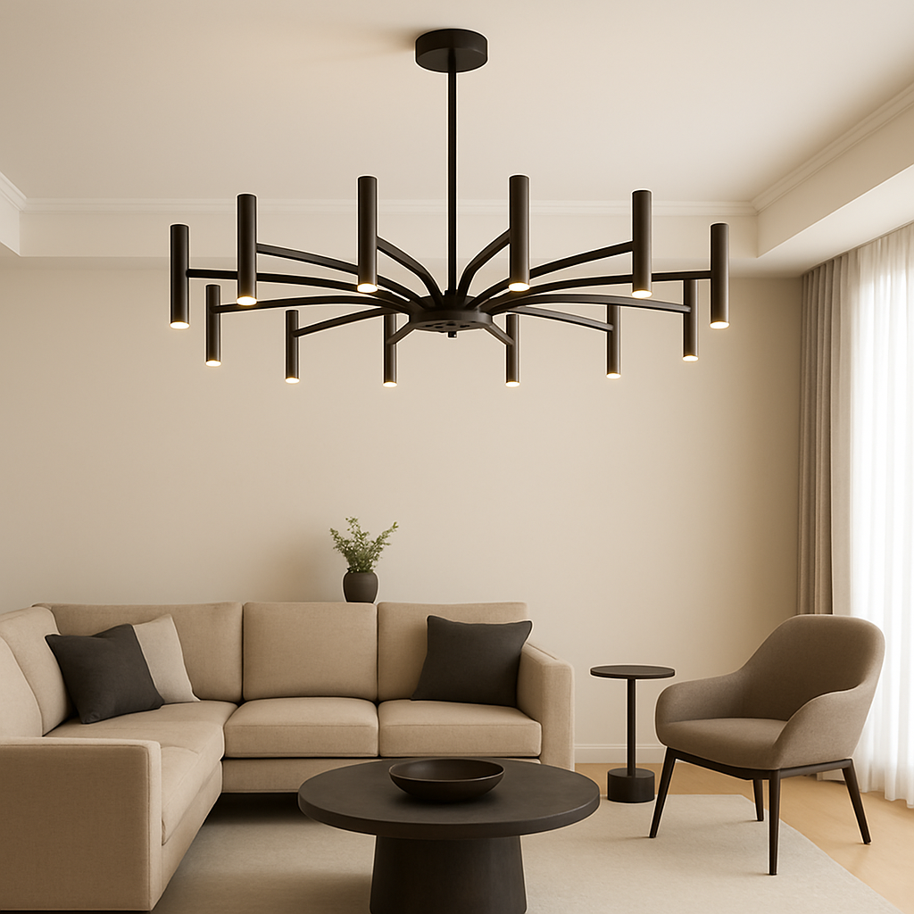 Contemporary chandelier 12 heads
