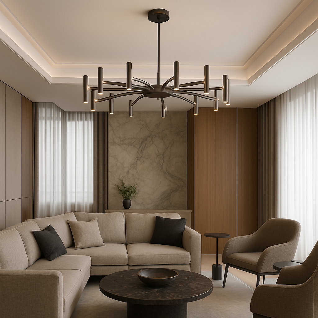 Contemporary chandelier 12 heads