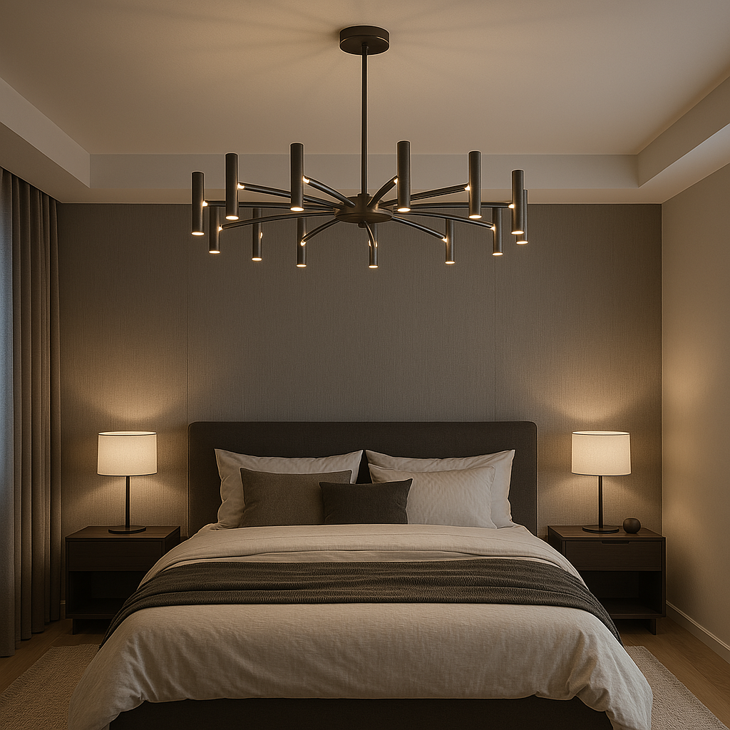 Contemporary chandelier 12 heads