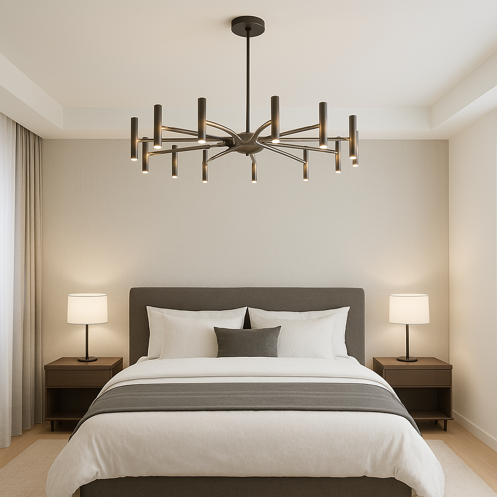 Contemporary chandelier 12 heads