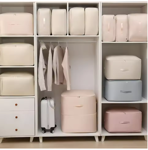 Sac de Rangement par Compression Peu Encombrant Kaki - Gain de Place et Organisation Maison | Kolibrin