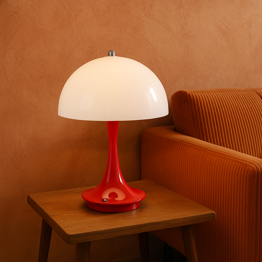 Mushroom-shaped table lamp