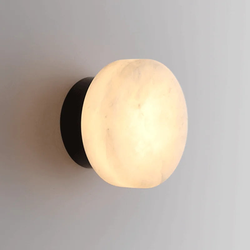Marble wall sconce