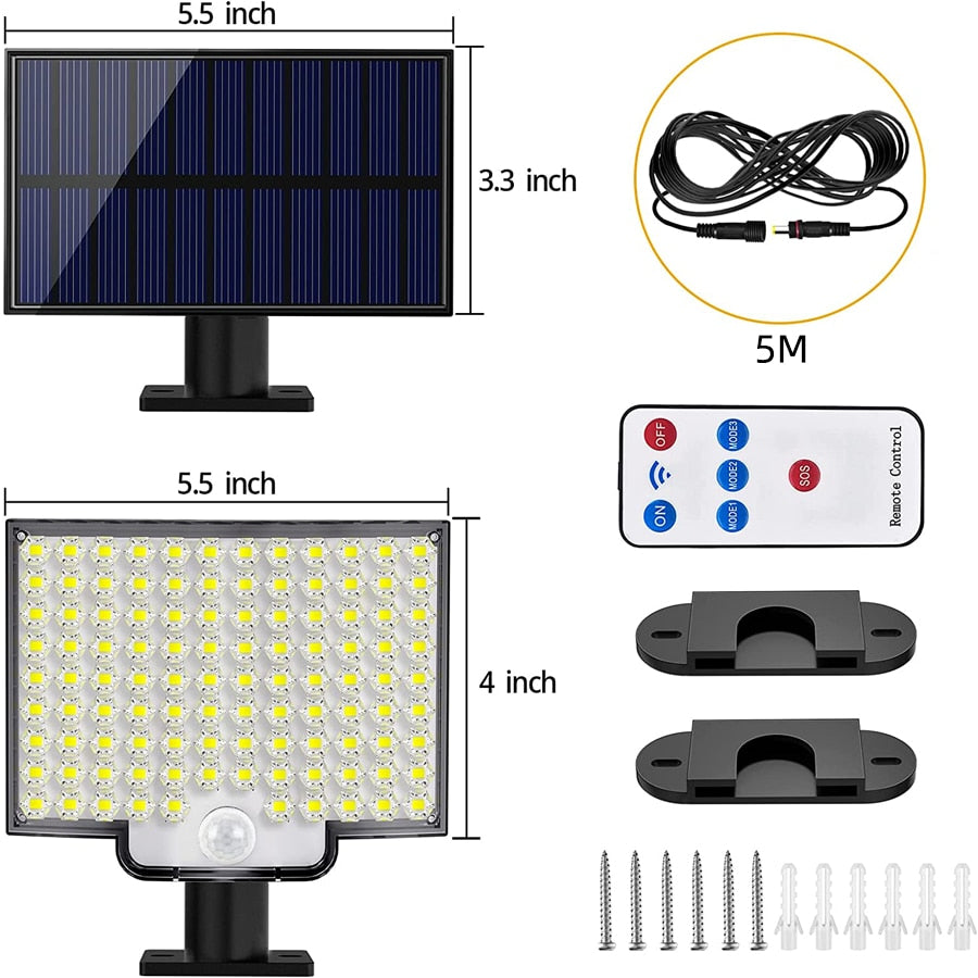 Lampes Solaires LED avec Détecteur de Mouvement et Panneau Solaire dog travel bot
