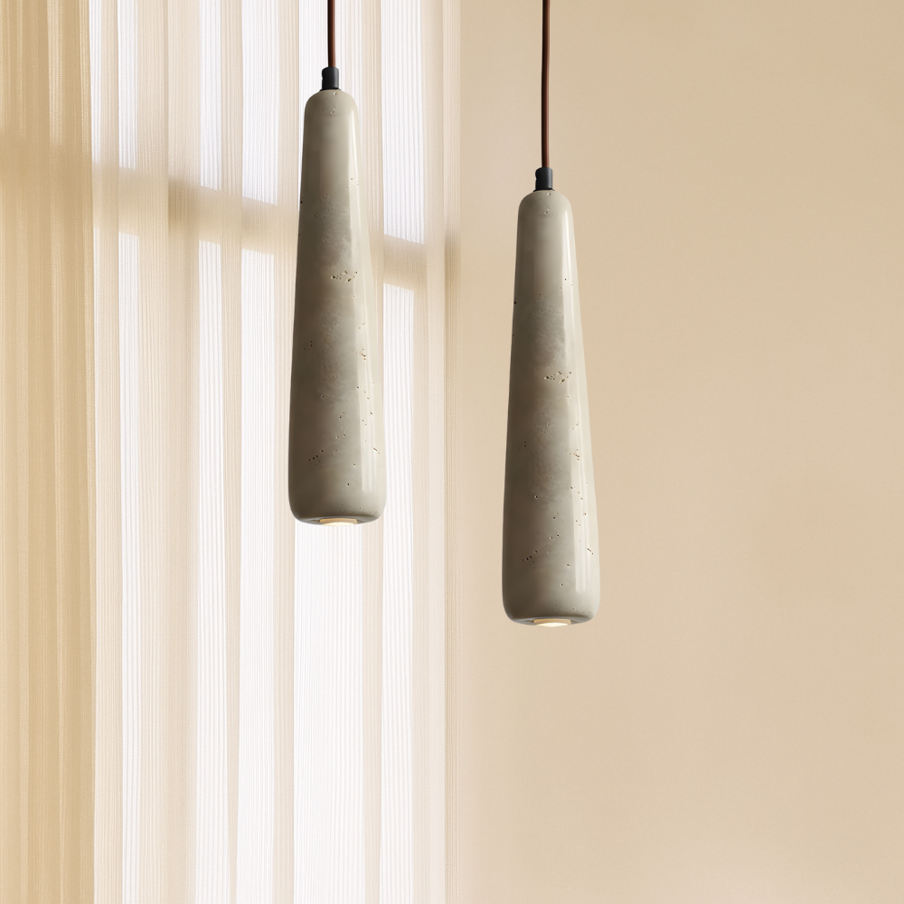 Pendant lamp in the shape of a pencil
