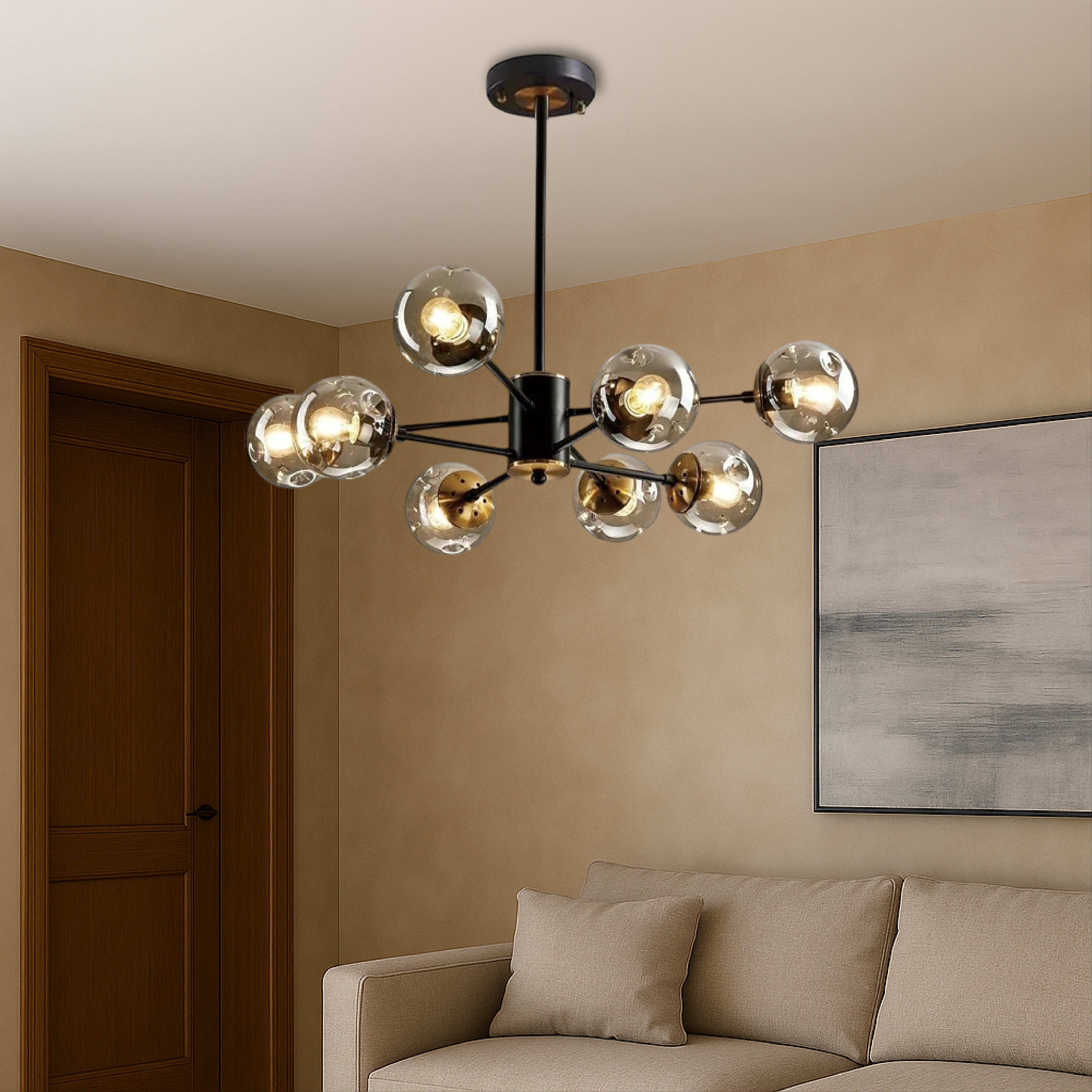 Scandinavian chandelier Ida