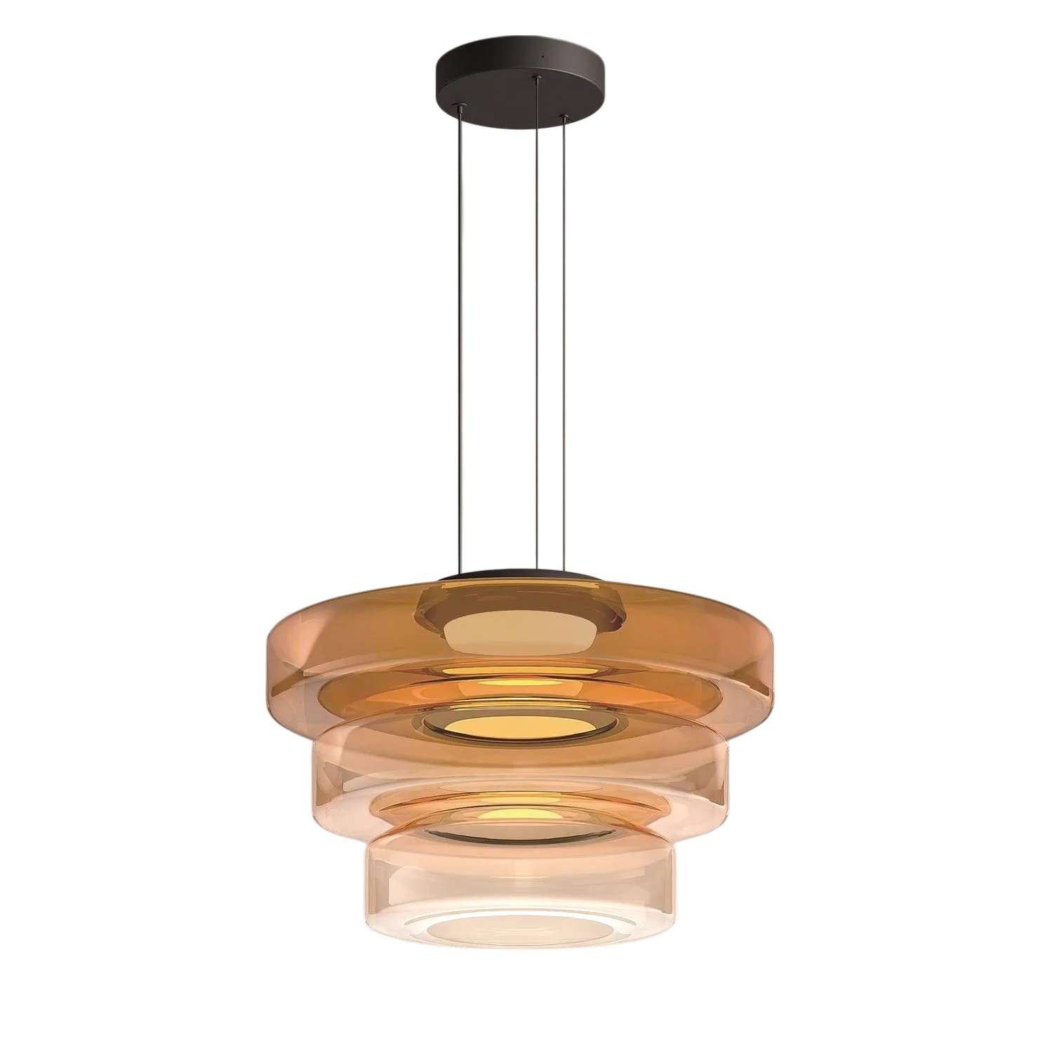 Danish pendant lamp in Bauhaus glass