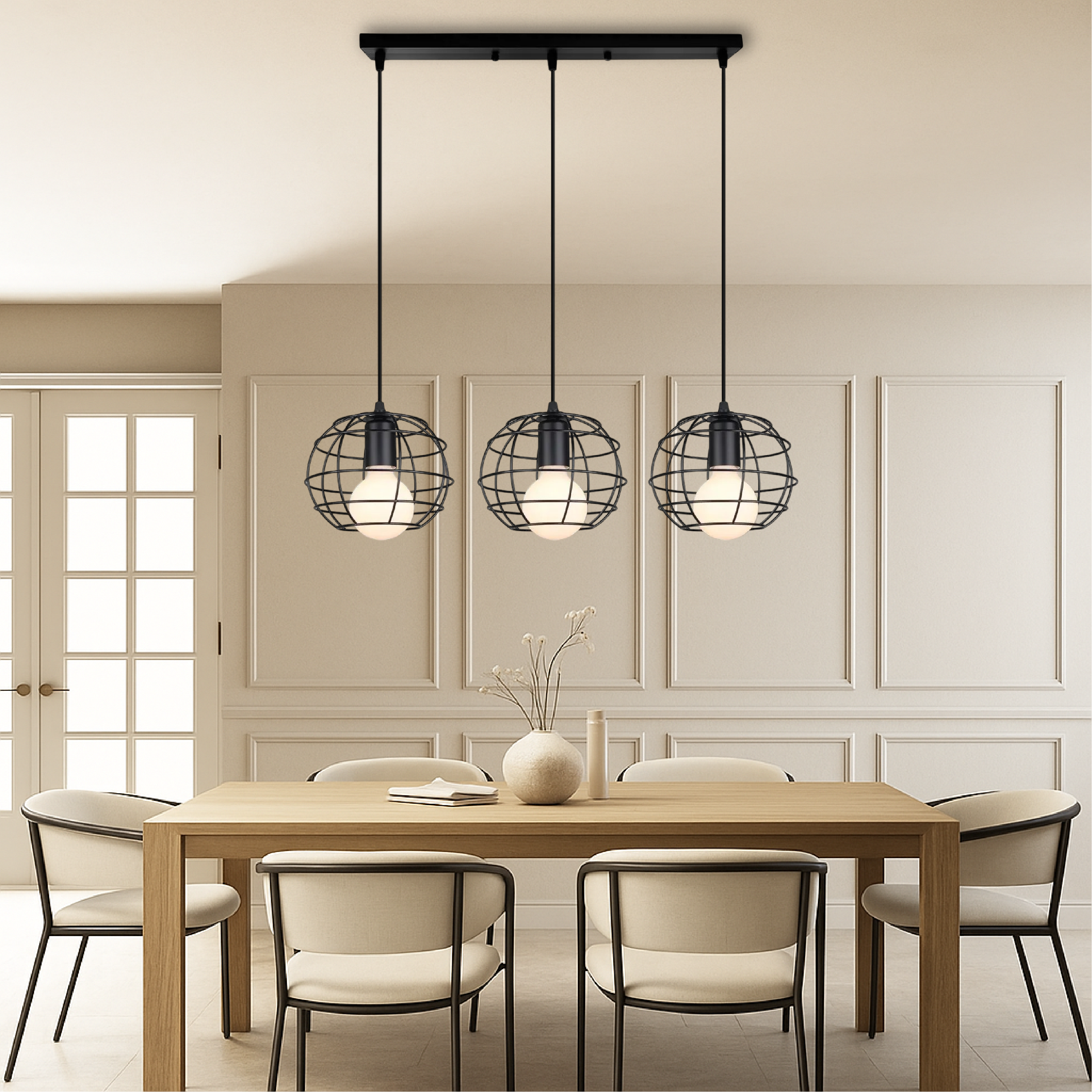 Nuo 3-Head Pendant Dining Table Lamp