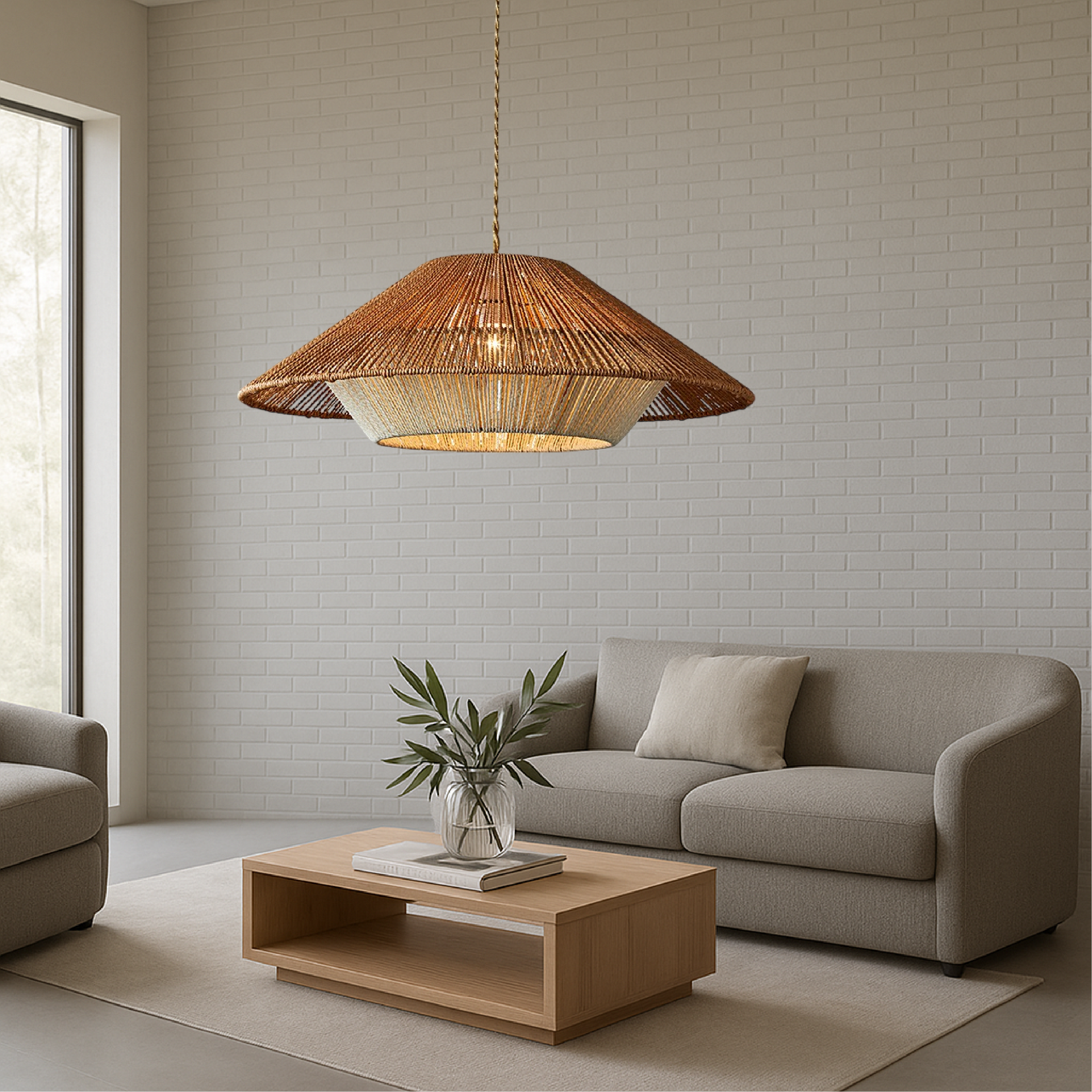 Woven Bamboo Pendant Lamp