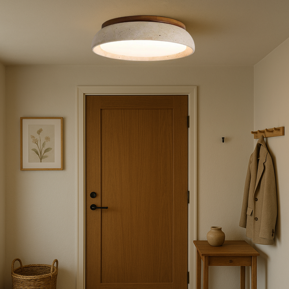 Travertine Ceiling Light Piedra