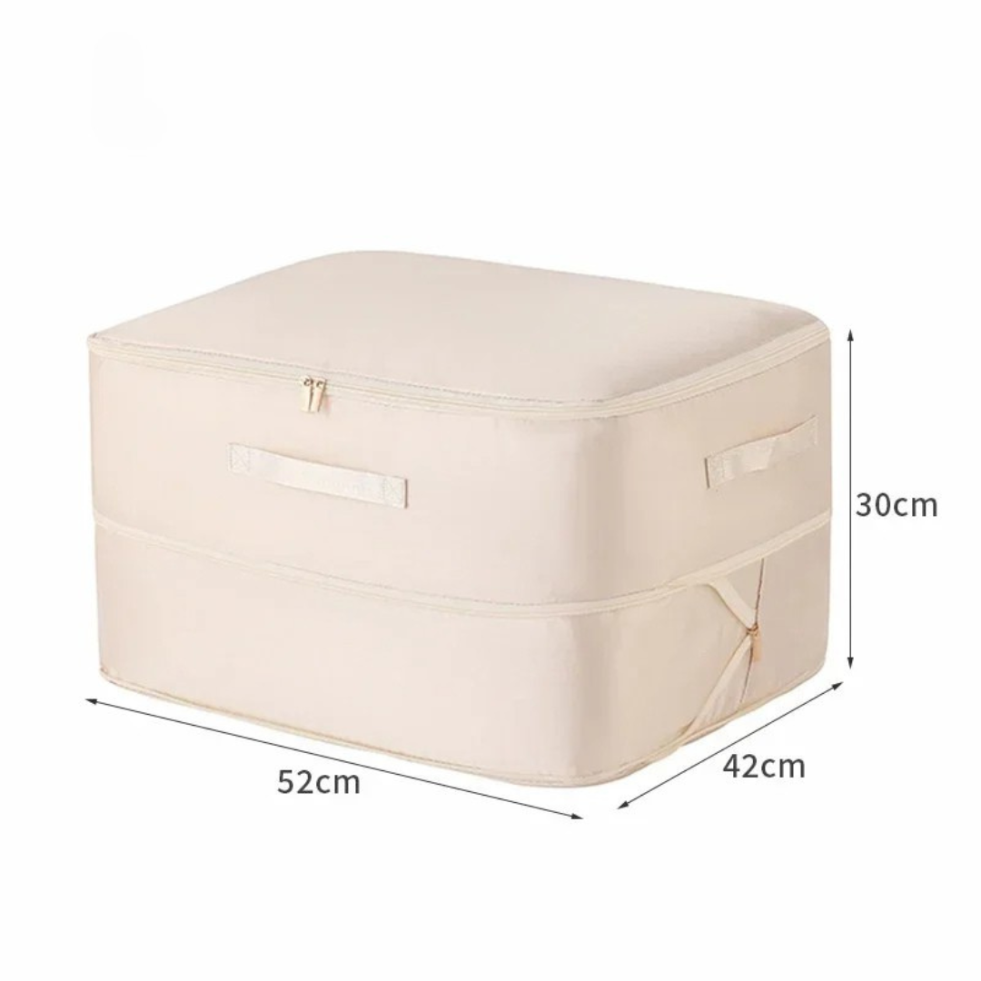 Sac de Compression Ultime SpaceMaster™ - Idéal pour Ranger les Couettes en Beige