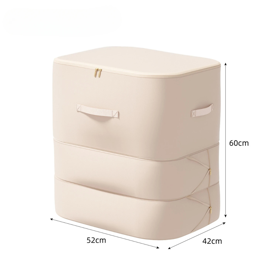 Sac de Compression Ultime SpaceMaster™ - Idéal pour Ranger les Couettes en Beige