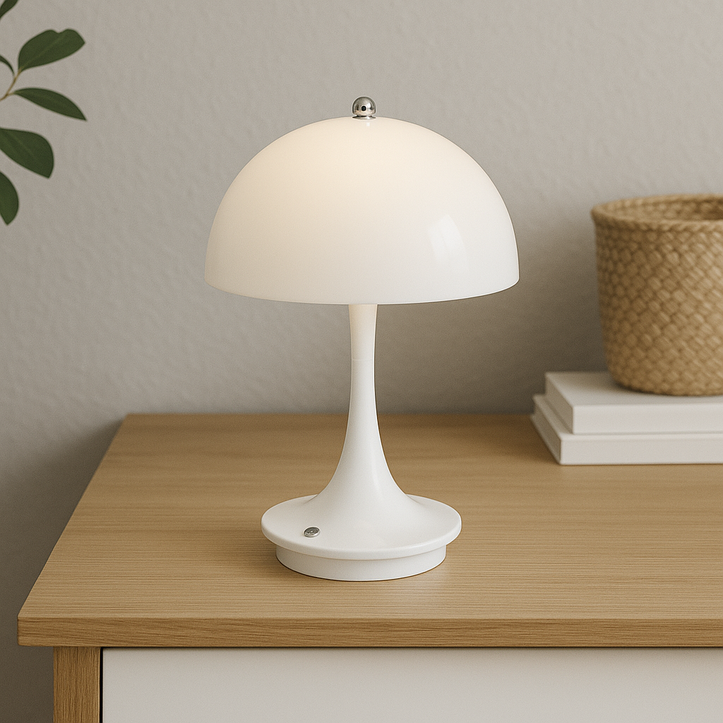 Mushroom-shaped table lamp