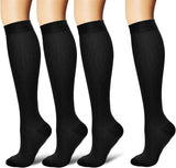 4 Pairs of Compression Socks for Circulation - Men and Women