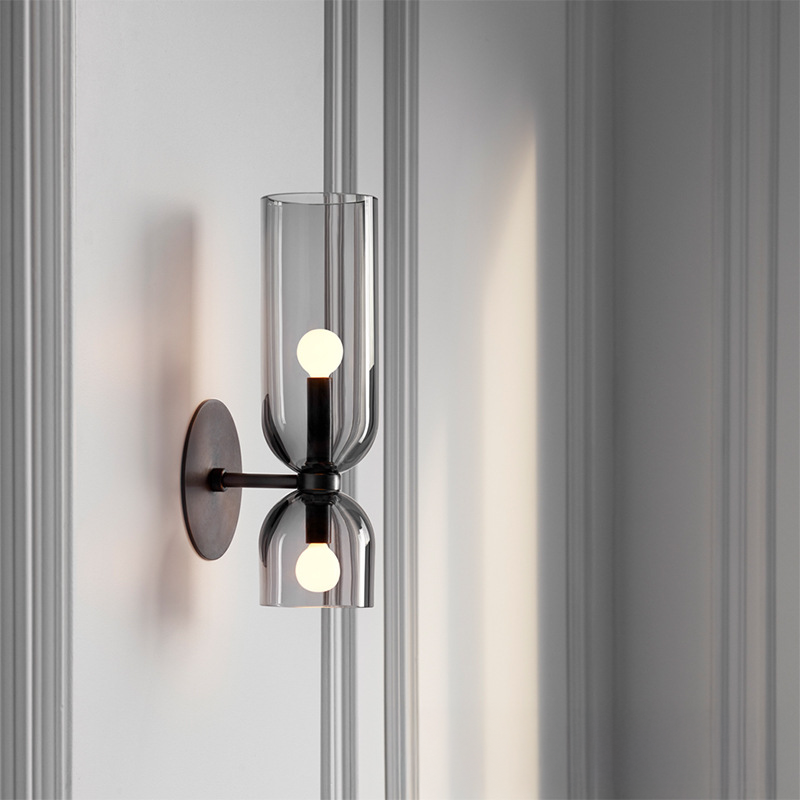 Creative glass wall lamp