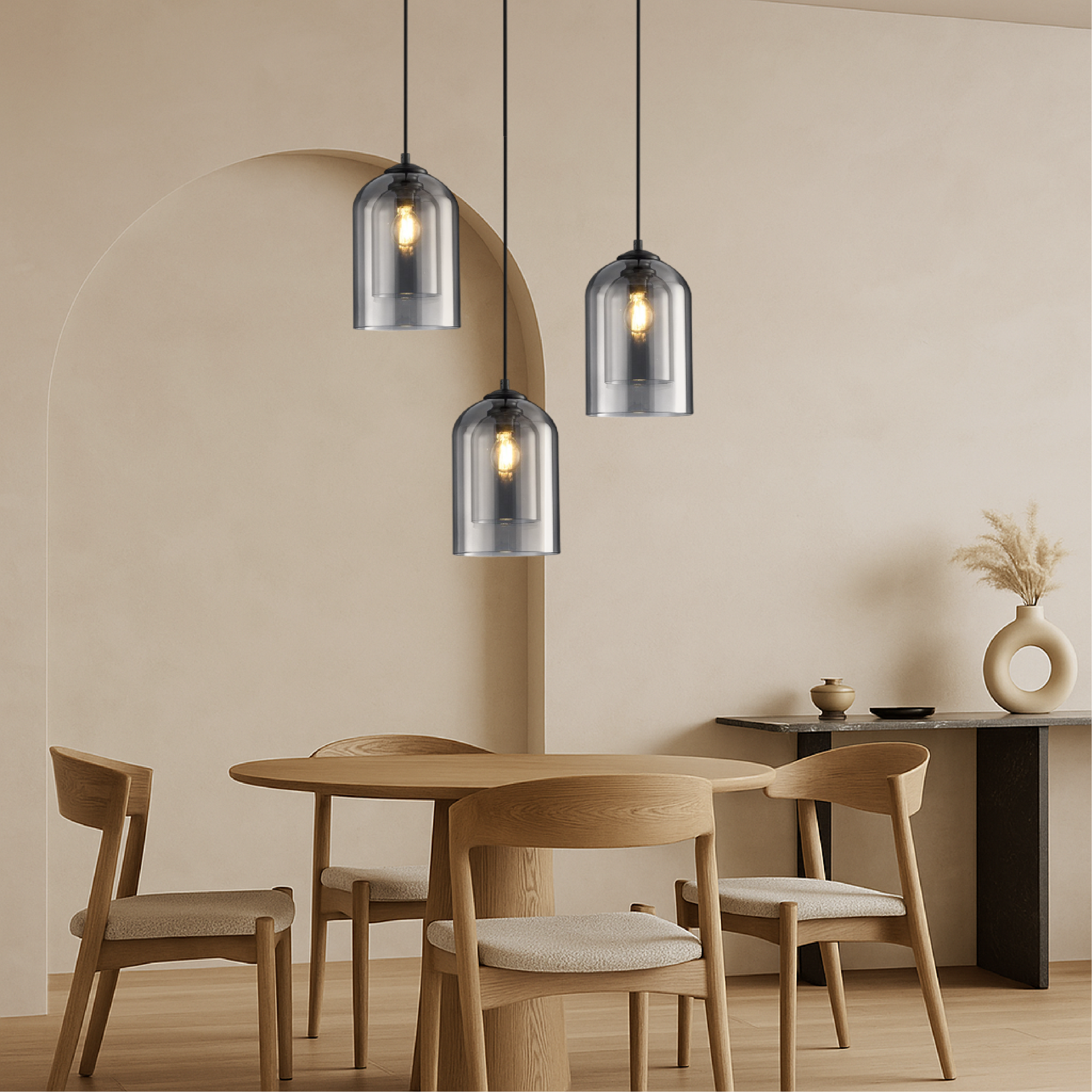 Jani glass pendant lamp