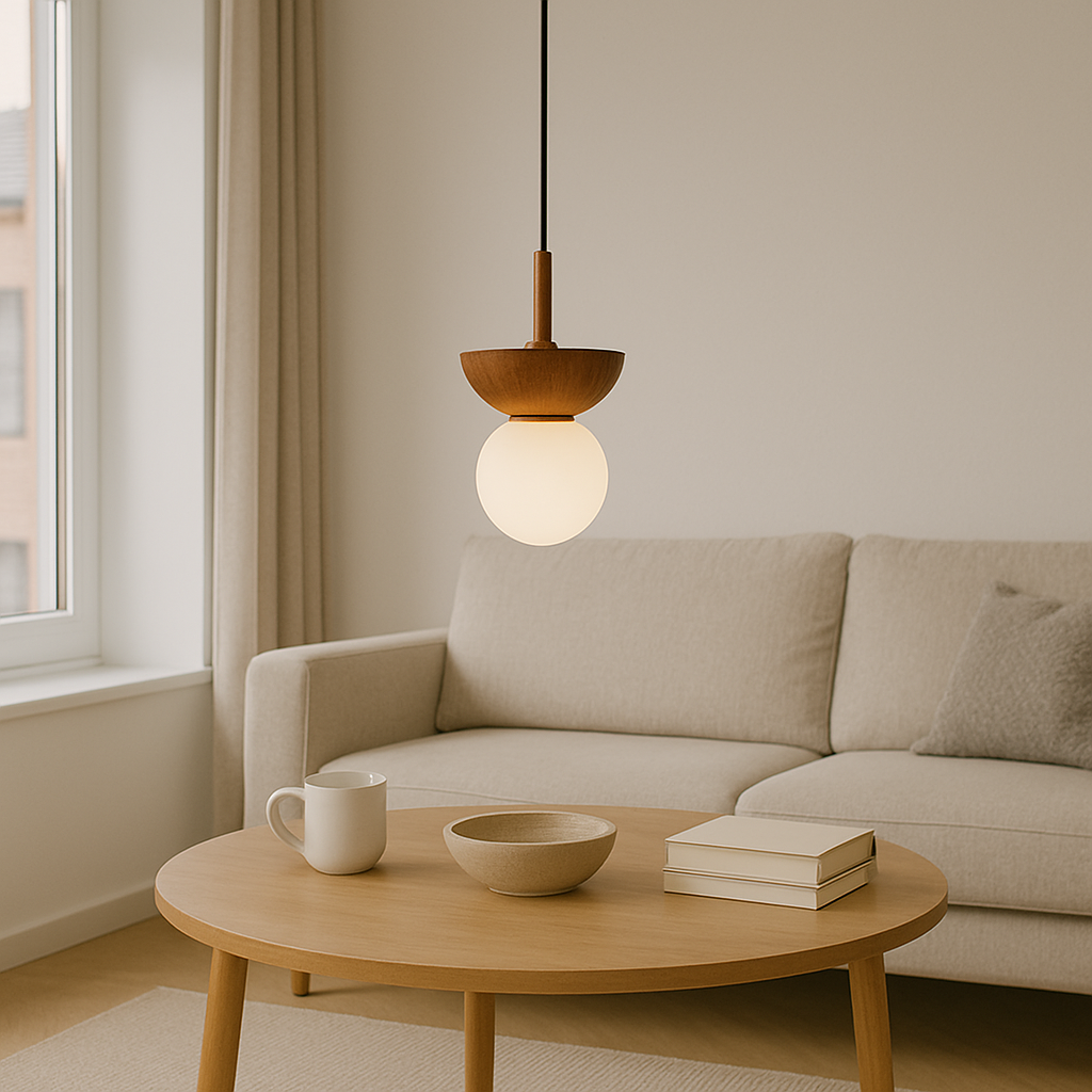 Japandi Hanging Lamp - Natural Look