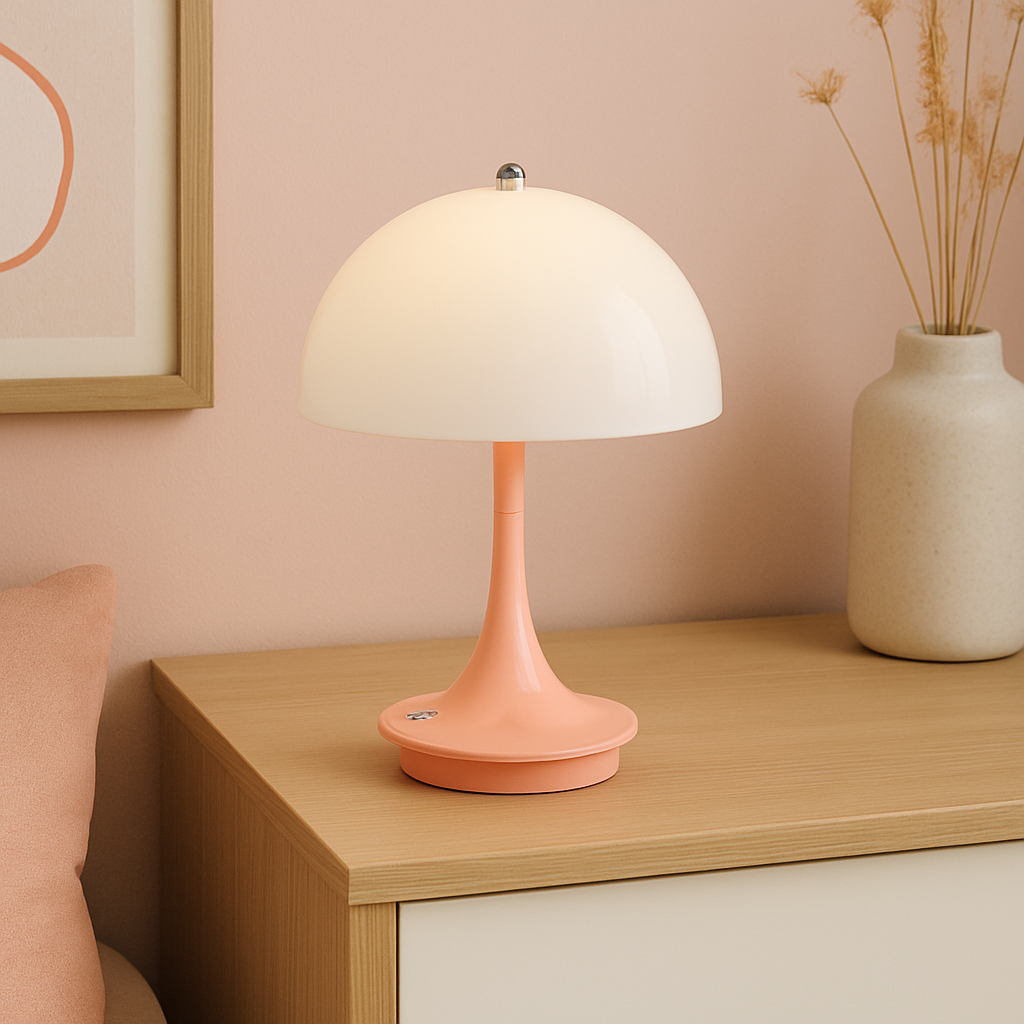 Mushroom-shaped table lamp