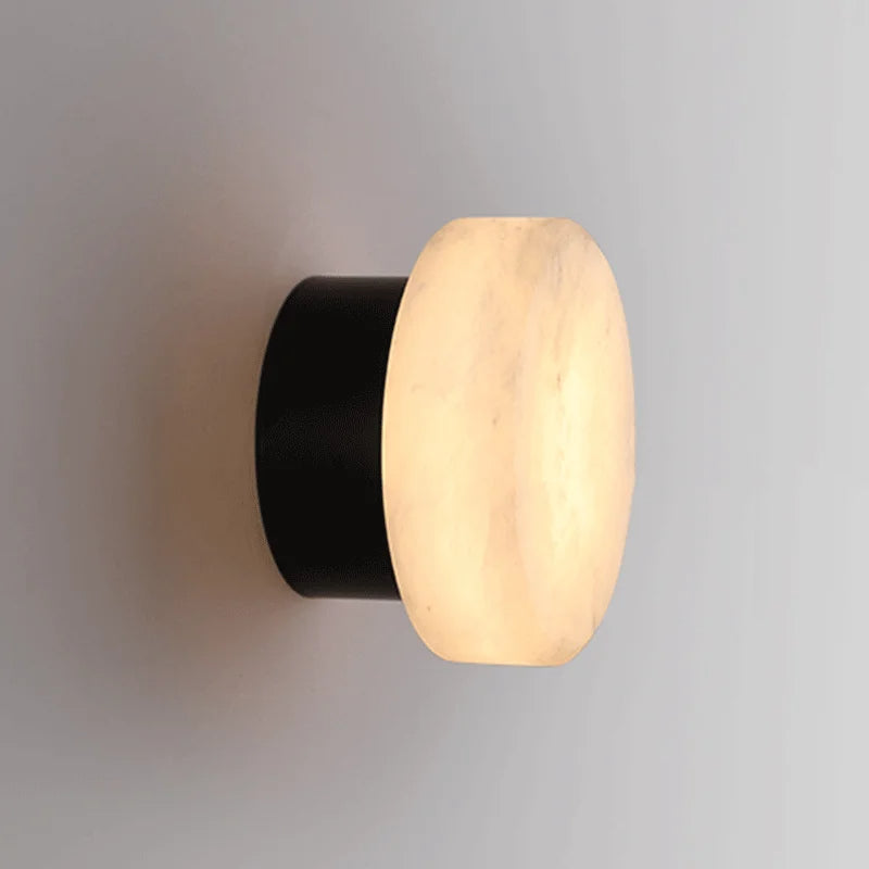 Marble wall sconce