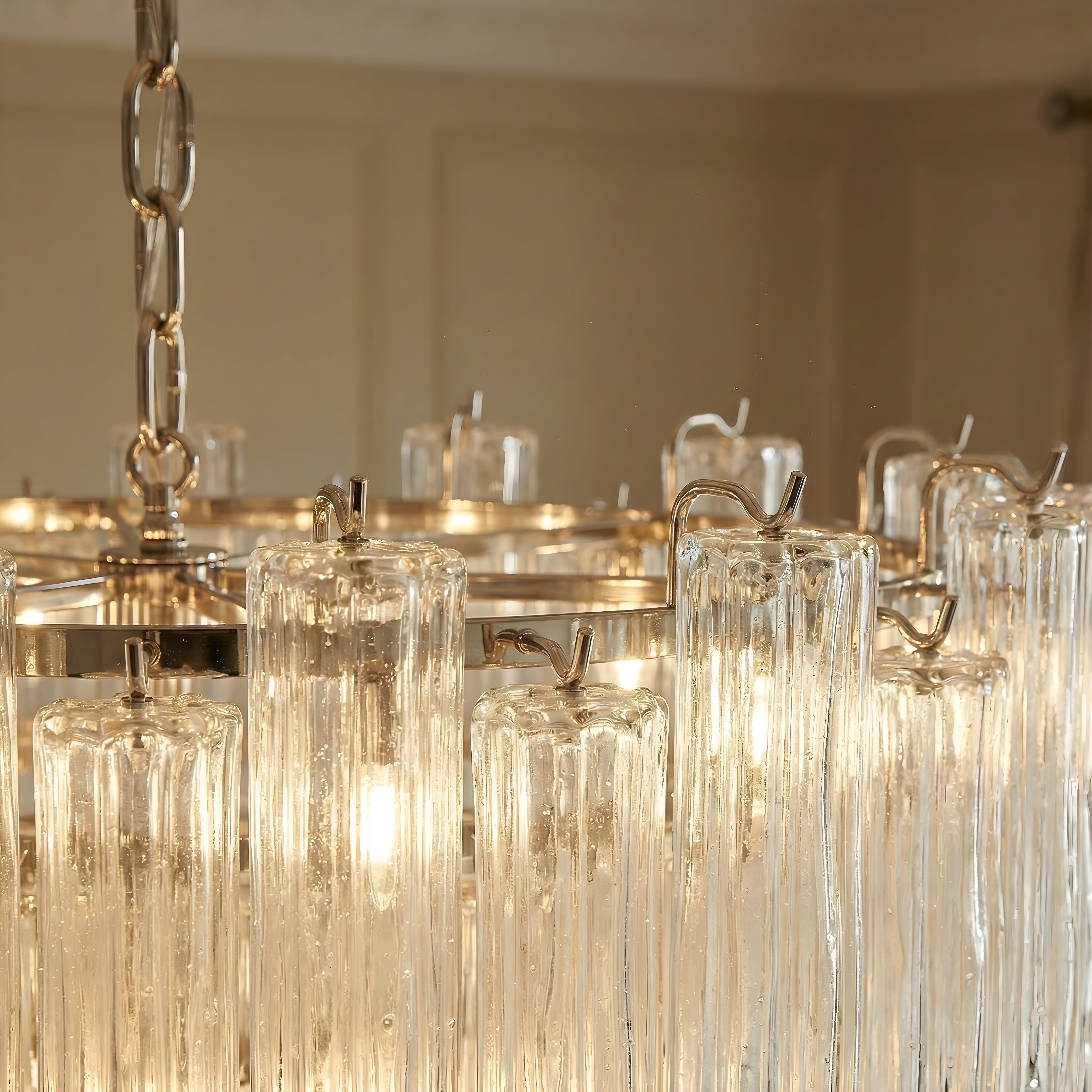 French glass chandelier
