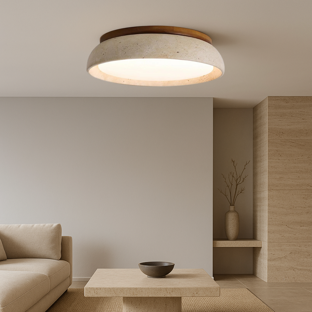 Travertine Ceiling Light Piedra
