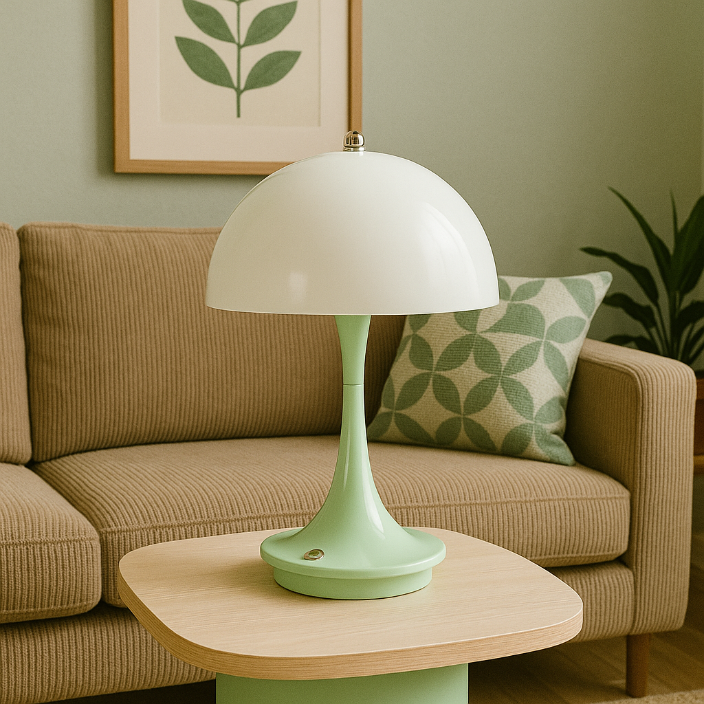 Mushroom-shaped table lamp