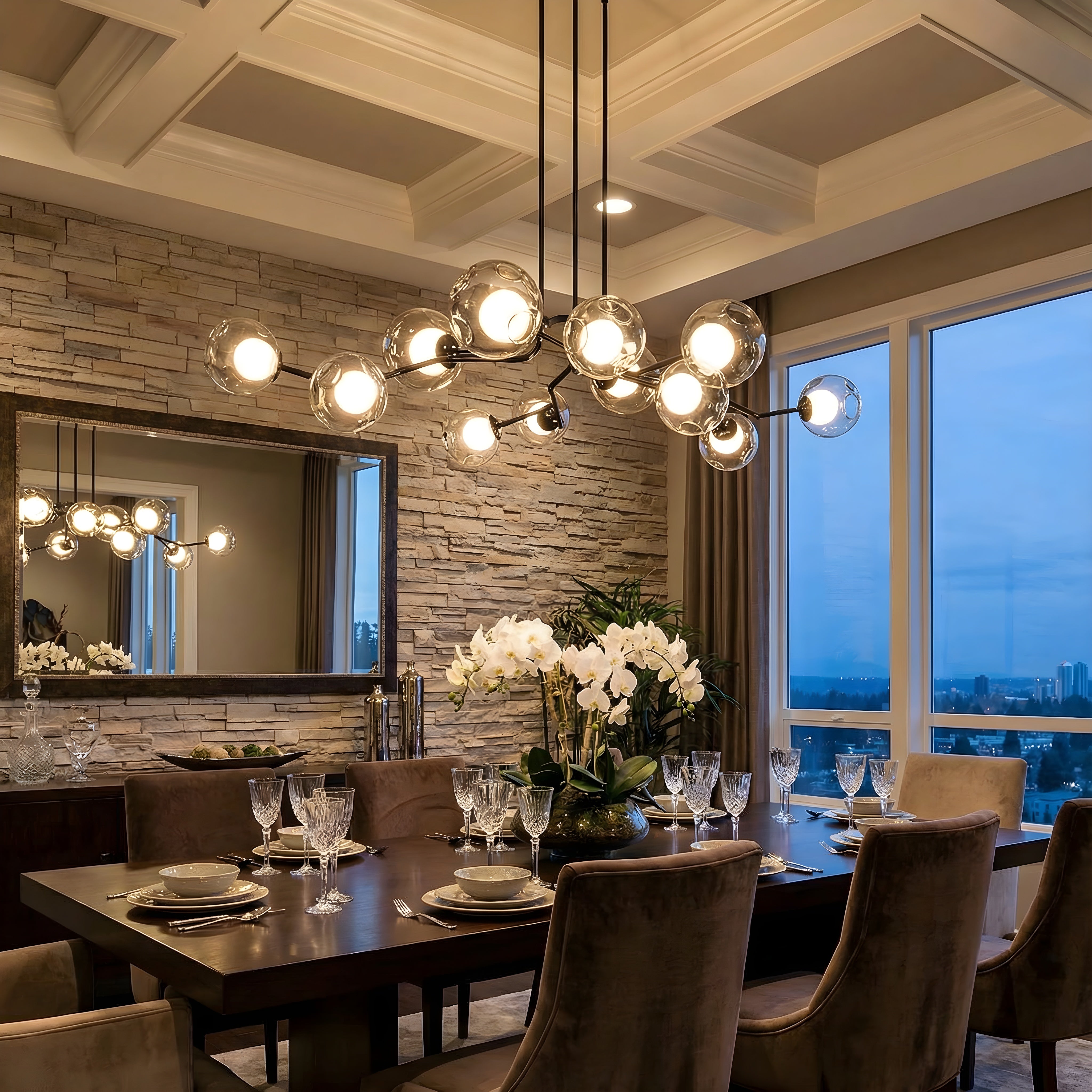 Nordic glass ceiling light