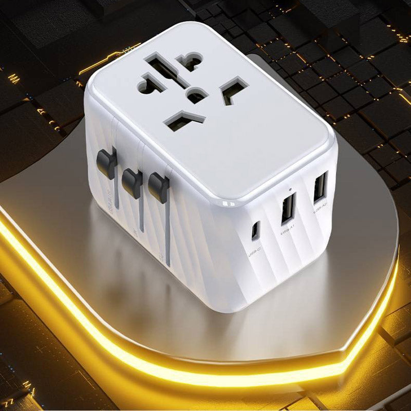 Adaptateur Prise Universelle de Voyage - USB et USB-C léger et compact pour faciliter le transport