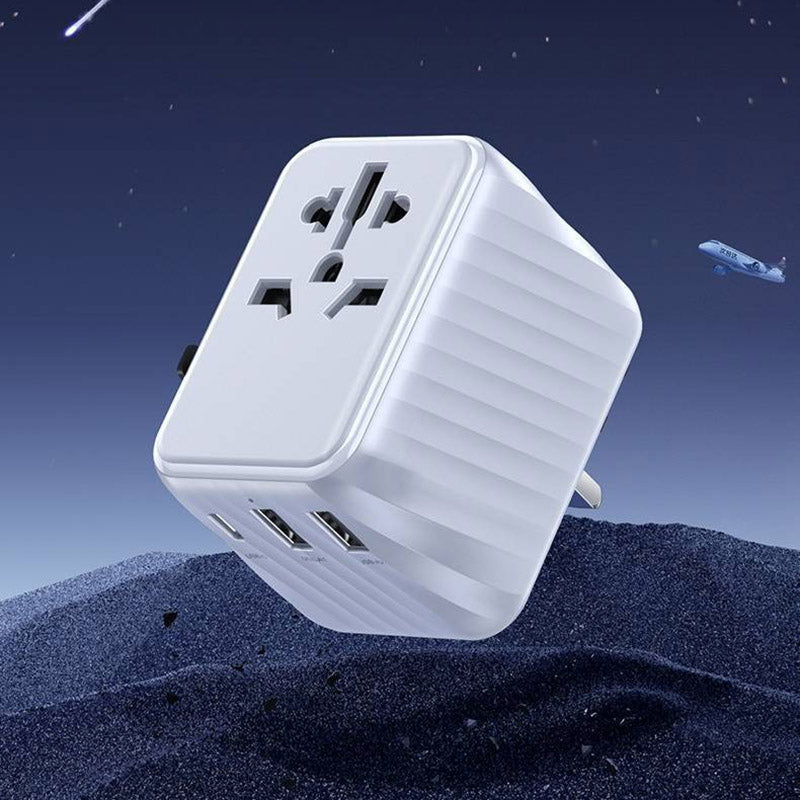 Adaptateur Prise Universelle de Voyage - USB et USB-C compatible avec toutes les prises