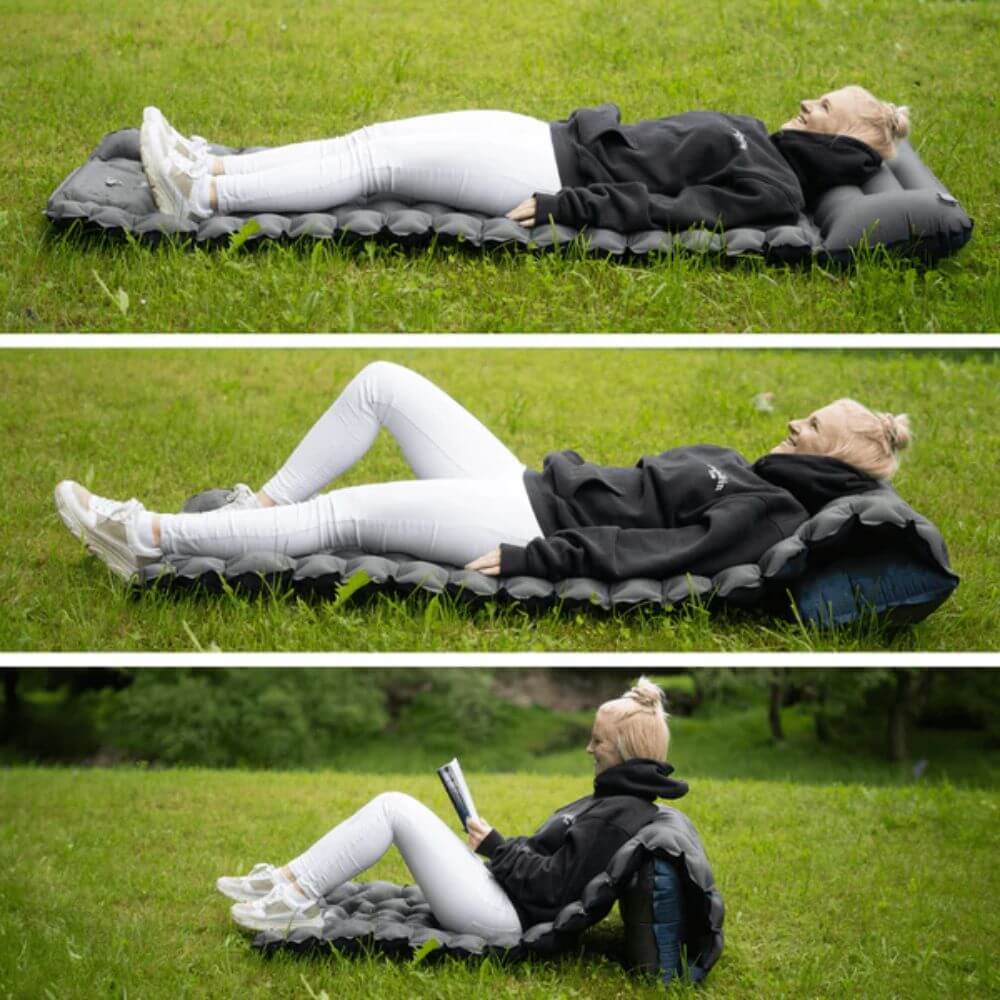 Matelas Gonflable AirLite Entrée USB-C Confortable Ergonomie Camping Compact Léger