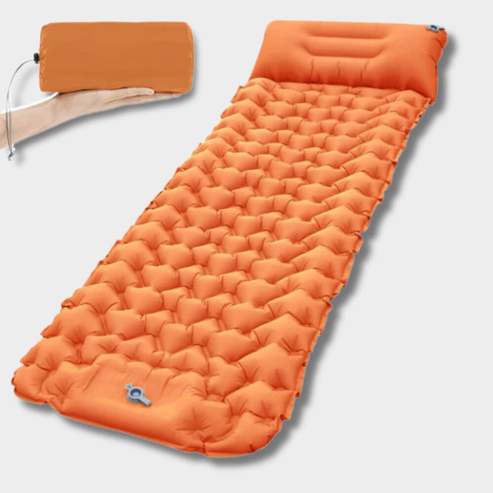 Matelas Gonflable AirLite Vert Confortable Ergonomie Camping Compact Léger dog tr