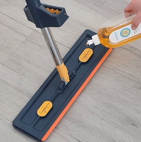 Balai plat microfibre mains libres Juiil avec solution tout-en-un pour un nettoyage polyvalent