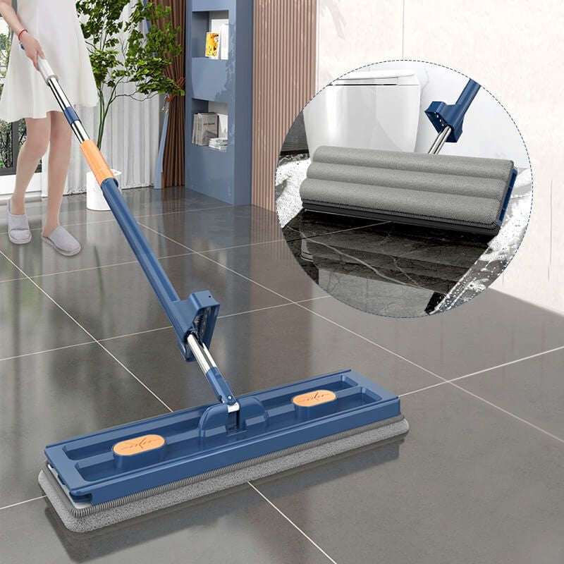 Balai plat microfibre mains libres Juiil pour un nettoyage polyvalent et efficace