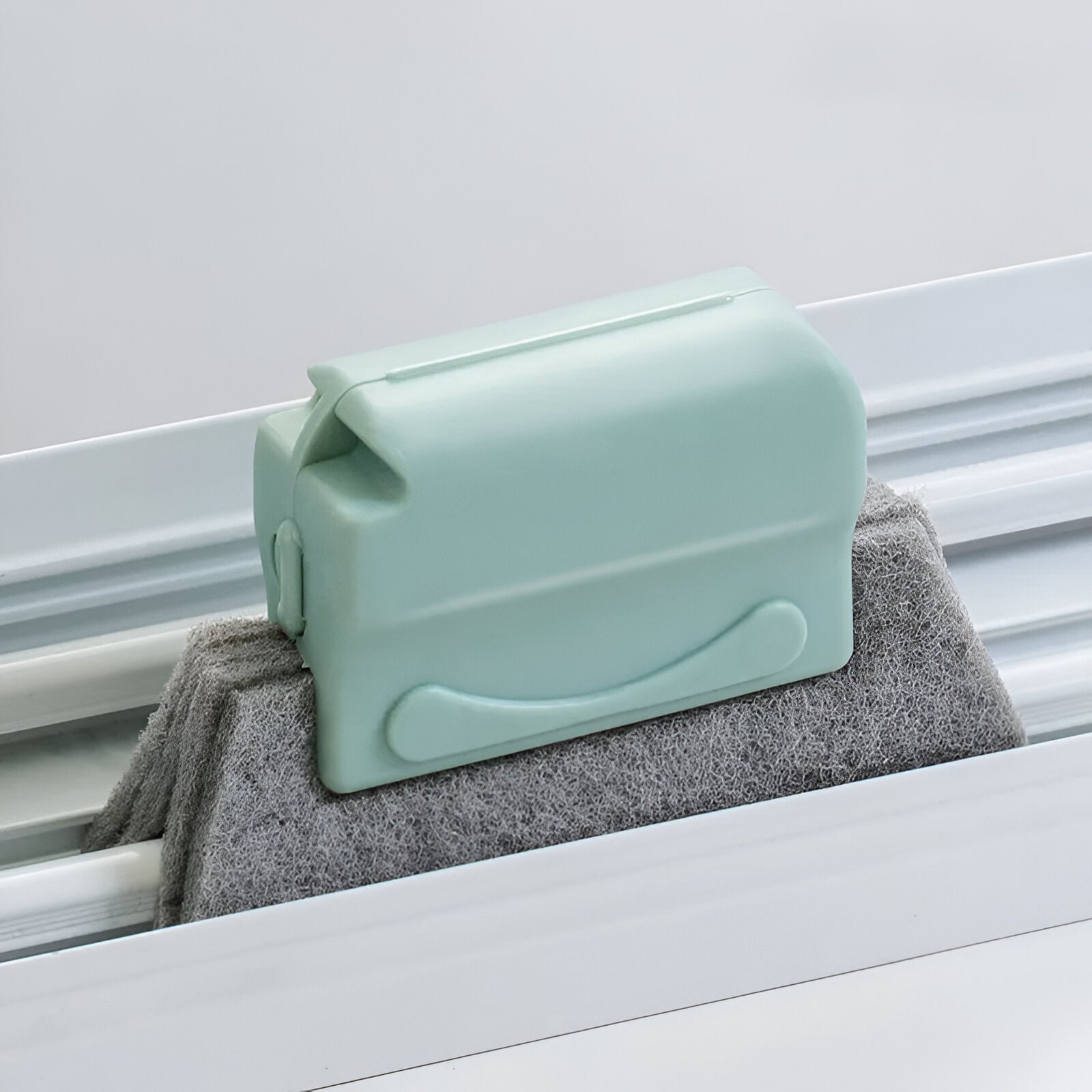 Brosse de Nettoyage des Rainures de Fenêtres en Vert - Performance Supérieure d'Entretien