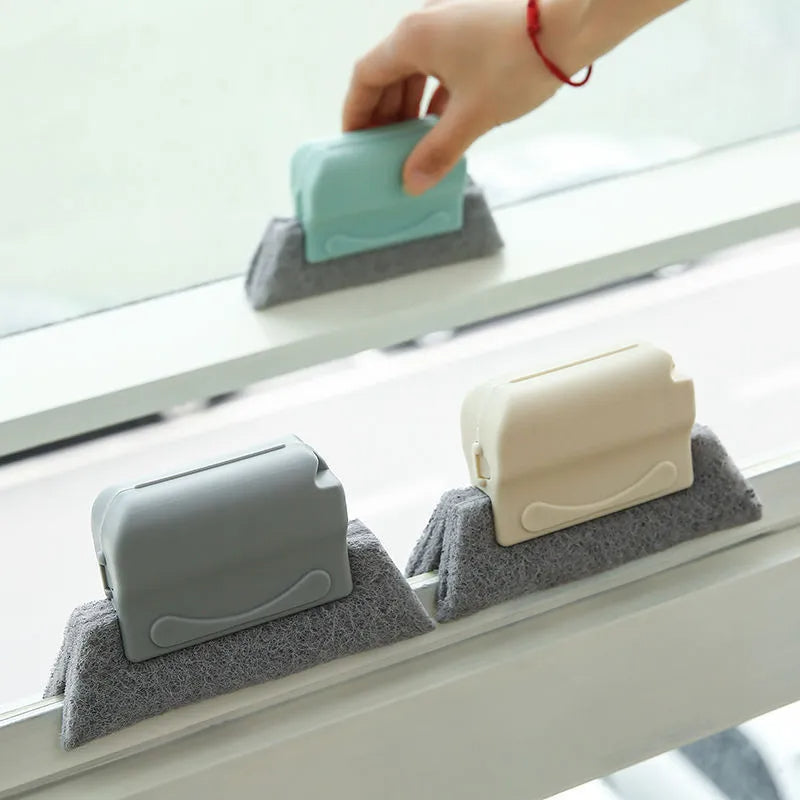 Brosse de Nettoyage des Rainures de Fenêtres - Poignée Ergonomique pour une Prise en Main Confortable