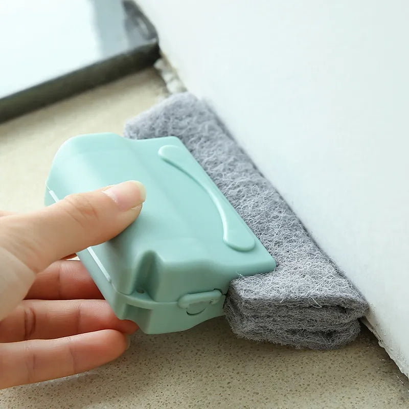 Brosse de Nettoyage des Rainures de Fenêtres - Outil Pratique pour un Nettoyage Sans Effort