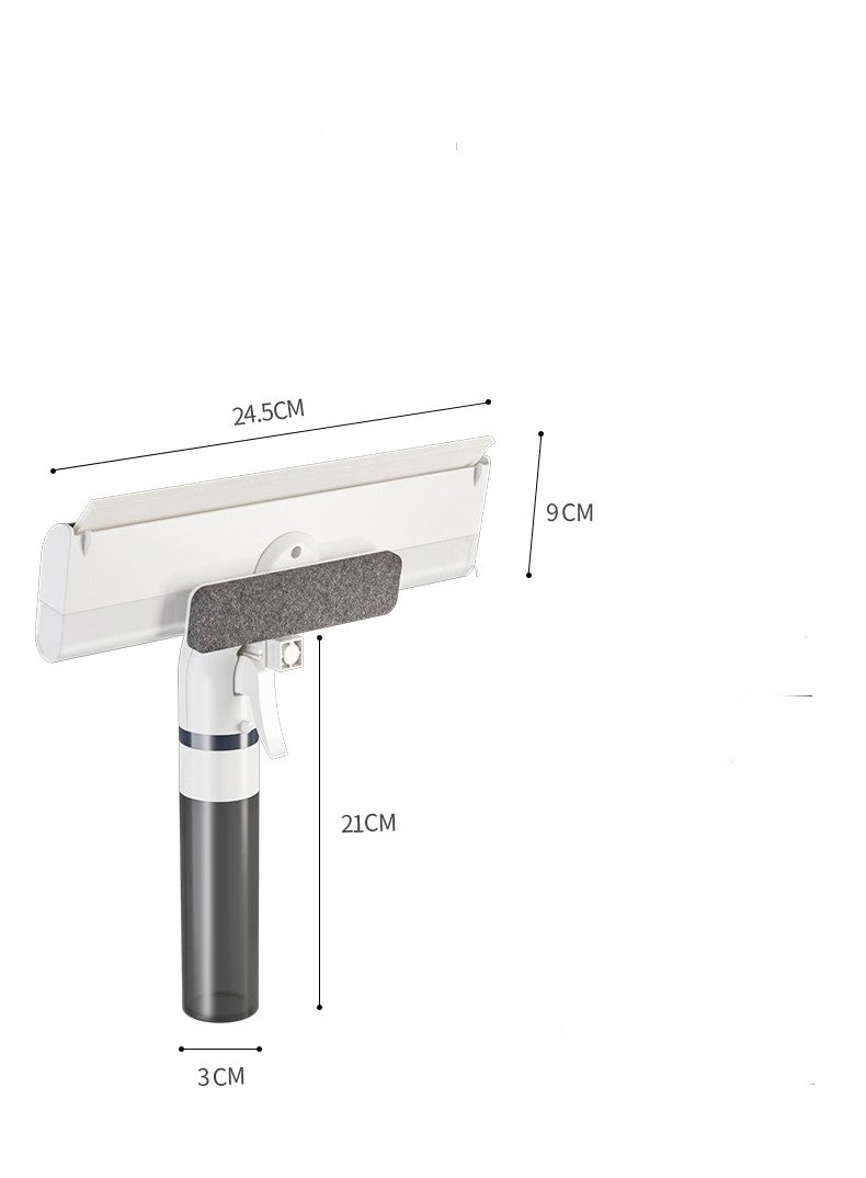 Brosse de nettoyage pour vitres avec grattoir TPR pour un nettoyage efficace dog