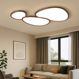Ultra-thin dark wood ceiling light