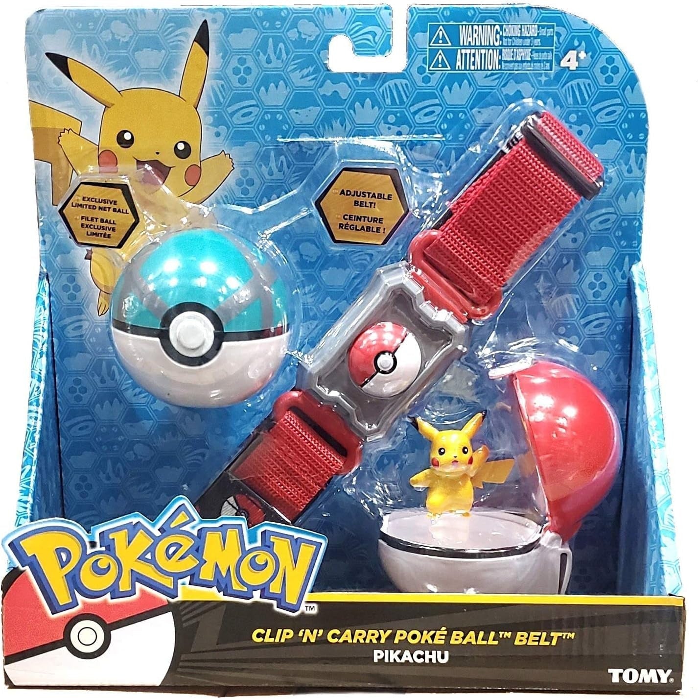 Ceinture Pokémon Clip'N' Go avec Poké Ball et Pikachu - Convient aux fans de Pokémon
