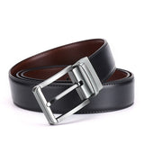 Reversible Genuine Leather Belt with Adjustable Size - Gift Idea for Men