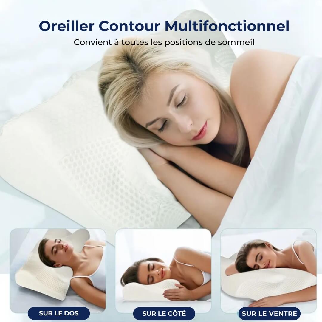 Oreiller Ergonomique CerviComfort offrant une Posture Correcte pour un Sommeil Réparateur