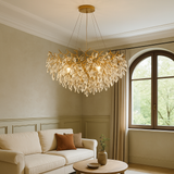 Round crystal chandelier