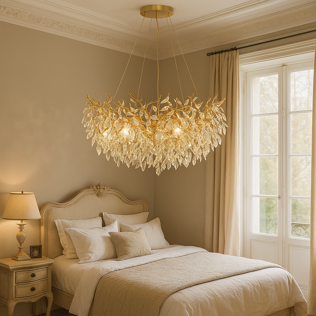 Round crystal chandelier