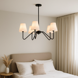 Silk bedroom chandelier