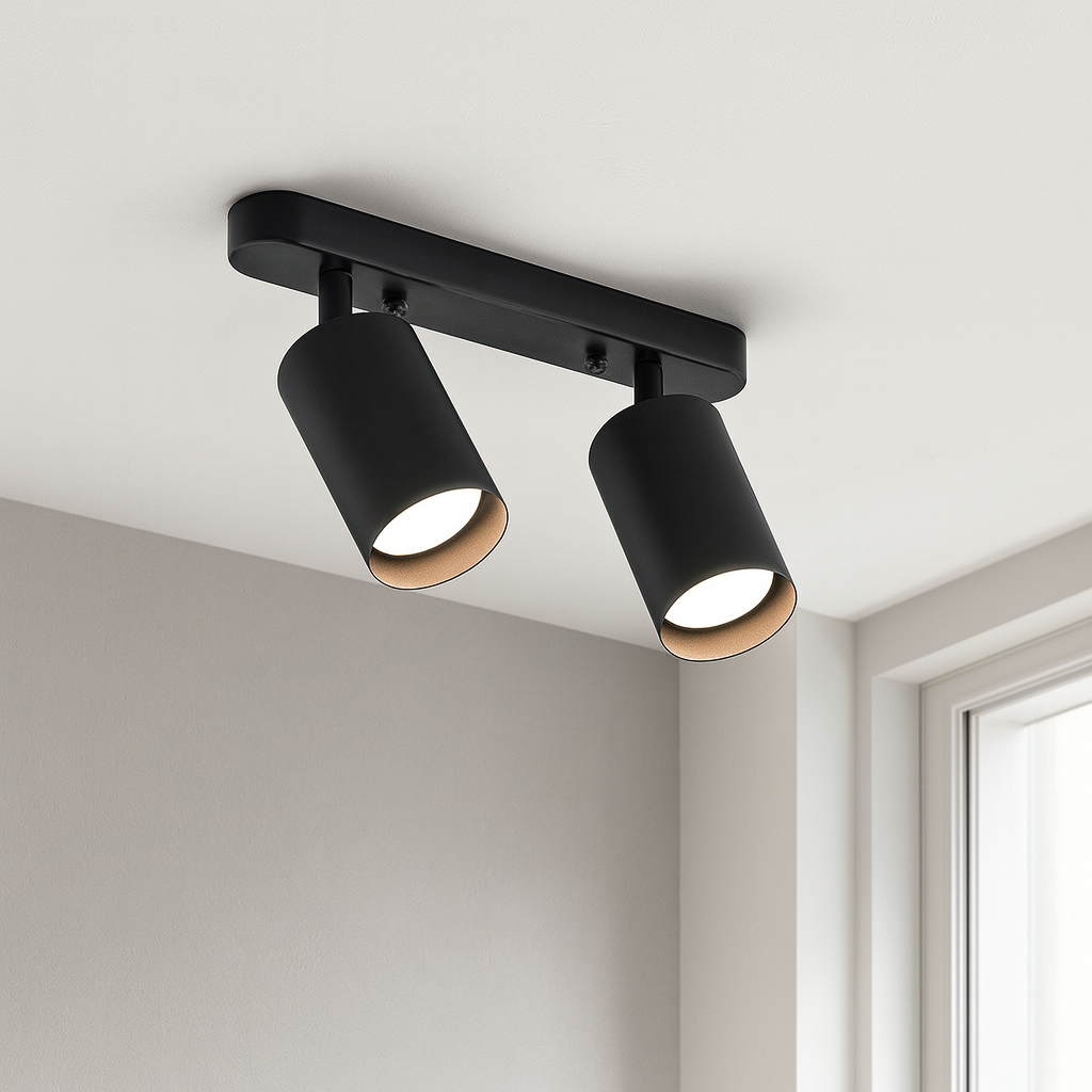 2-Head Rotating Ceiling Light