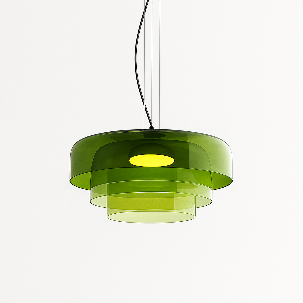 Glass pendant lamp