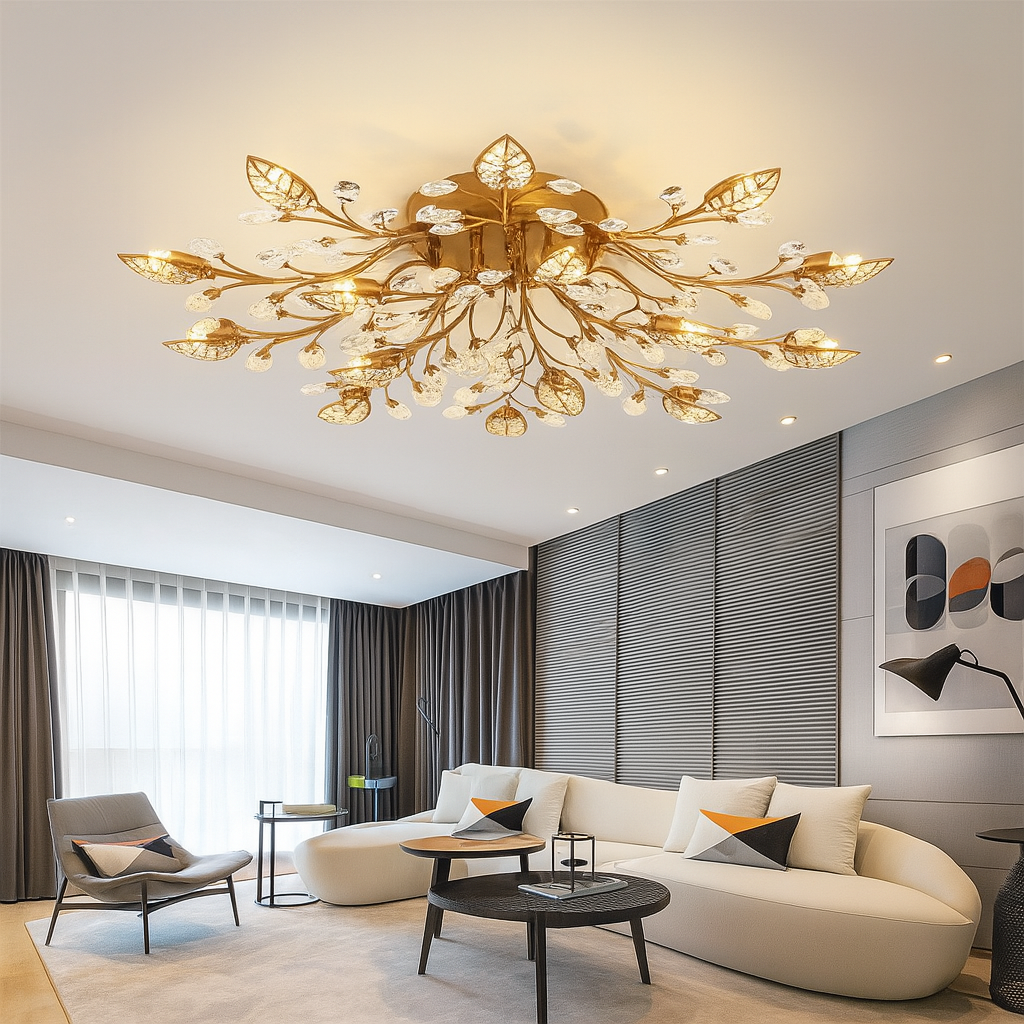 Luxury crystal ceiling light
